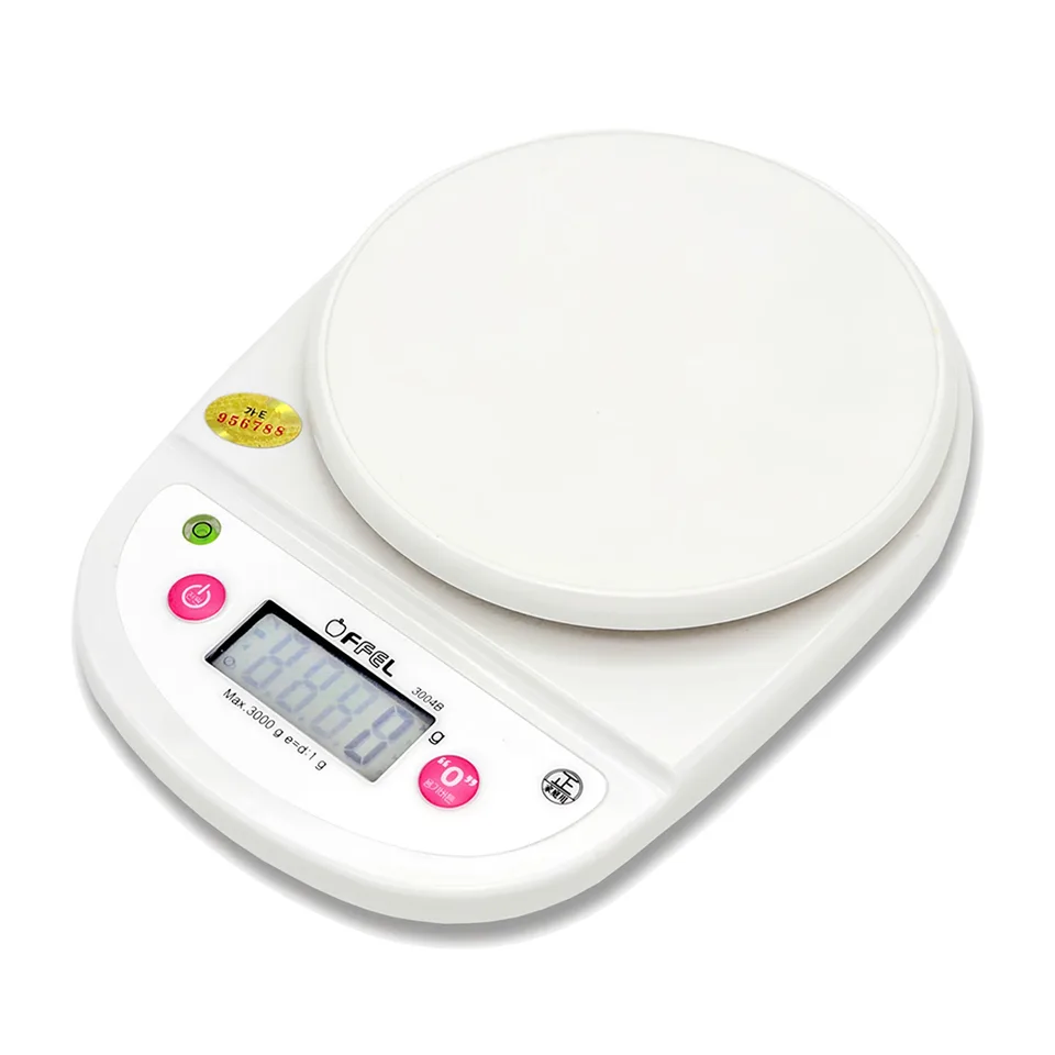 오펠 대용량 주방저울, 3kg, 화이트, OF-3004B